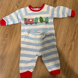 Knit baby boys Christmas Cozy set